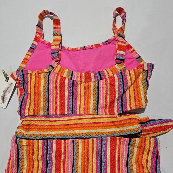 Jessica Simpson Escape to Pacific Tied One-piece Swimsuit - Picture 9 of 12